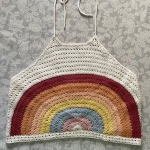 American Eagle crocheted top